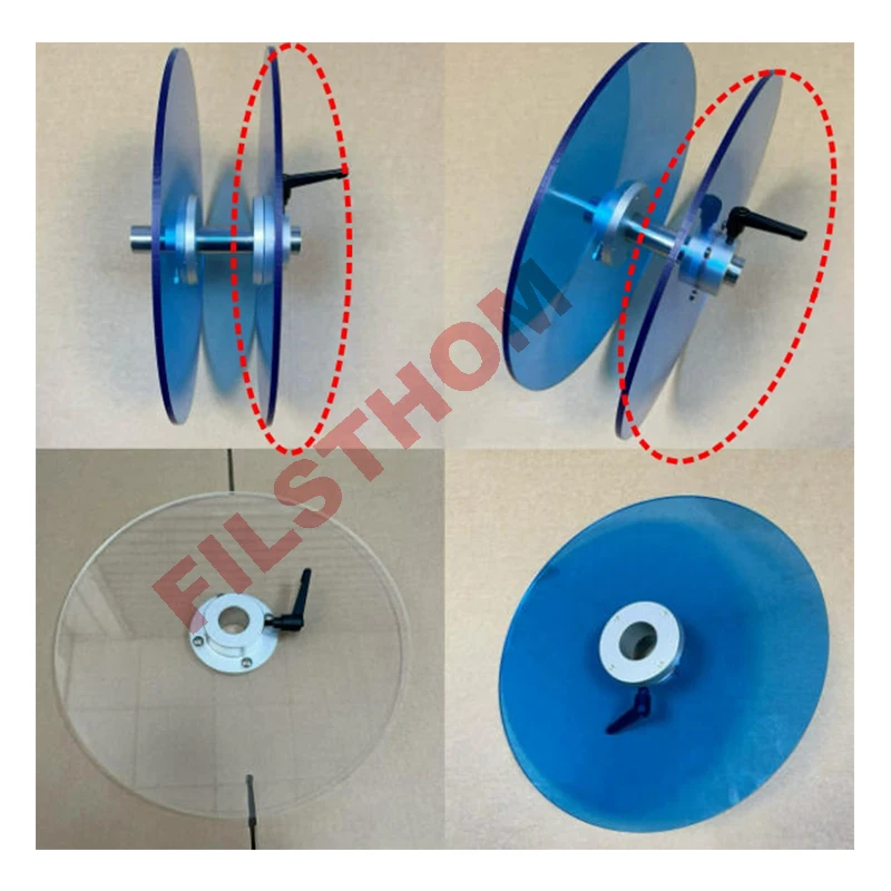 Acrylic Round Rack Plate For Sticker Label Paper Roll Accessories Of Labeling Machine