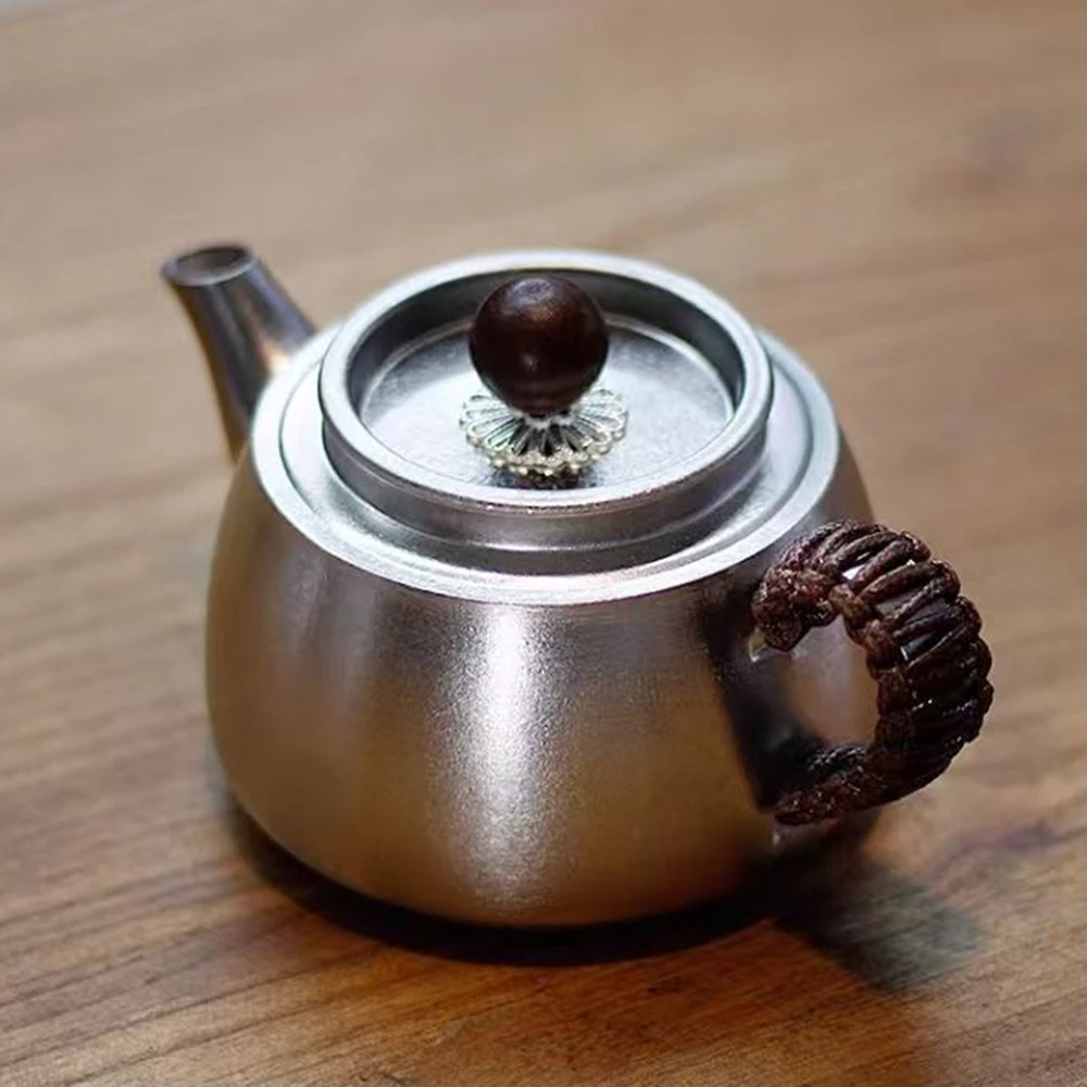 Pure Titanium Brewing Teapot, Outdoor Household Small Tea Kettle, Health Preservation Titanium Water Kettle, Kung Fu Tea Set