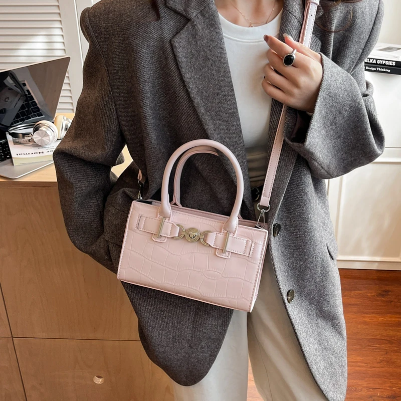 

Popular Elegant Shoulder Bag for Women Genuine Leather Luxury Brand Design Famous Designer Inspiration