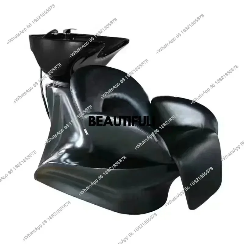 Shampoo Bed Lounge Unique Portable Shampoo Bed Trendy Modern Nordic Fashion Hair Ergonomic Cadeira De Barbearia Furniture