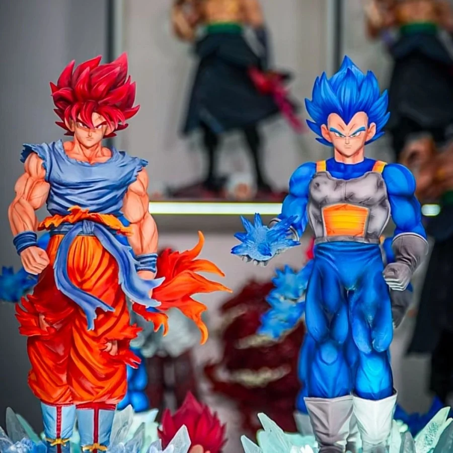

Jt Statue Dragon Ball Z Majin Vegeta Figure Anime Vegeta Blue Led Base Super Saiyan Action Figures Collection Model Toys Gift