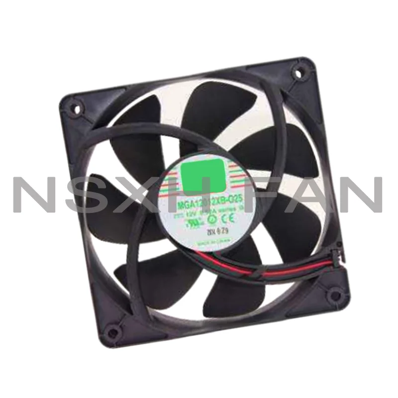 NEW MGA12012XB-O25 12025 12V Double Ball Bearing High Rotating Speed High Air Volume Cooling Fan