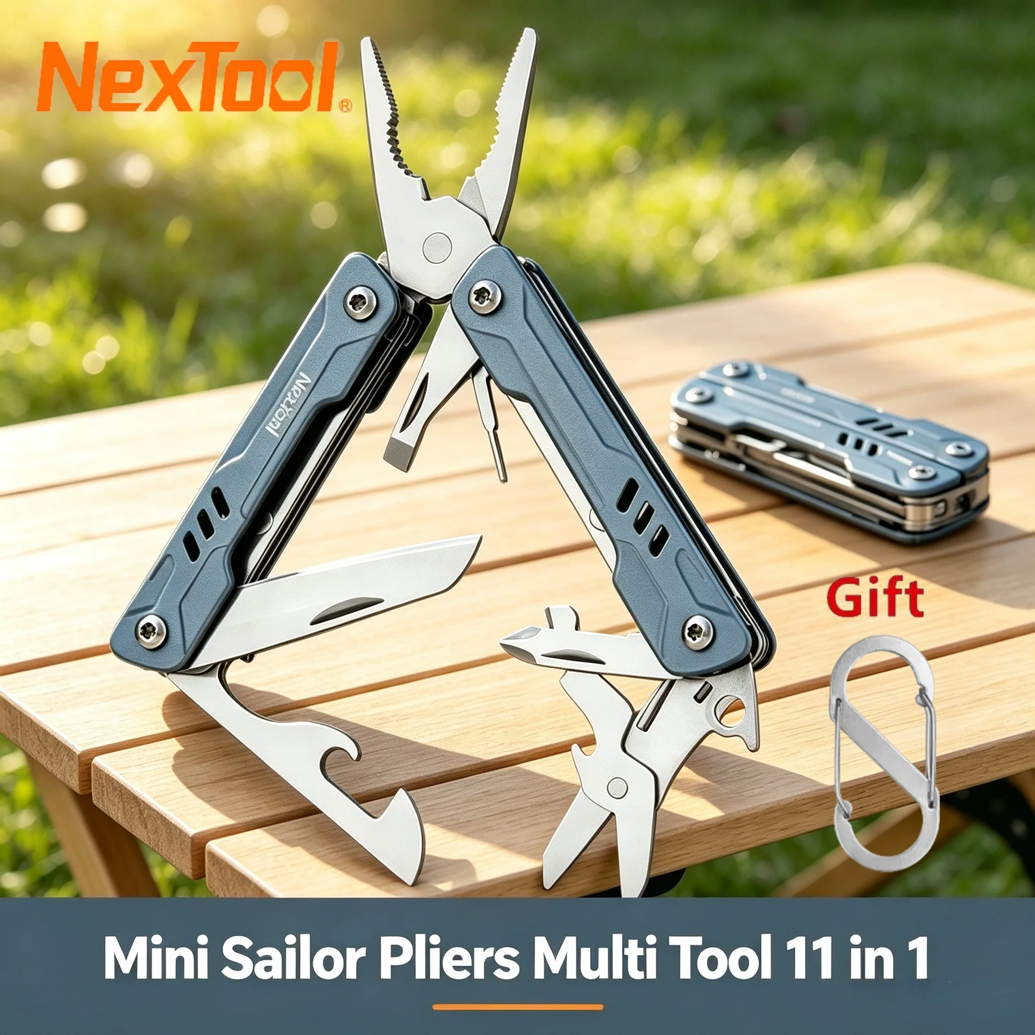 NexTool S11 Mini Sailor Plier 11-in-1 Multi-Function Tools Wire Cutters Retrieve Card Pin Screwdriver Bottle Opener Knifes Tools