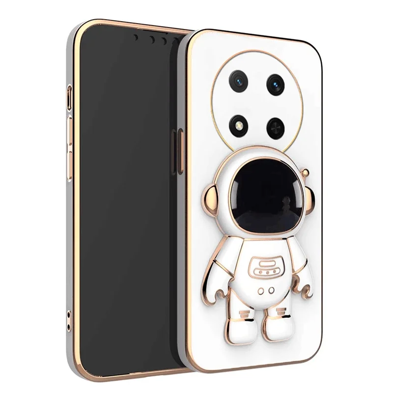 สําหรับ Honor Magic 7 Lite Pro 5G X9C นักบินอวกาศผู้ถือชุบสําหรับ Honor X9C Magic Pro Lite 7 magic7 5g ซิลิโคนฝาครอบ