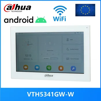 Dahua VTH5341G-W VTH5341GW-W PoE (802.3af) Android monitor interno digital de 10 polegadas, monitor de vídeo porteiro, monitor de campainha com fio