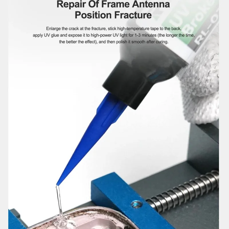 RELIFE RL-035D Frame Repair UV Glue Fast Curing High-Strength Adhesive for Mobile Phone LCD Middle Frame Broken Bonding Tool