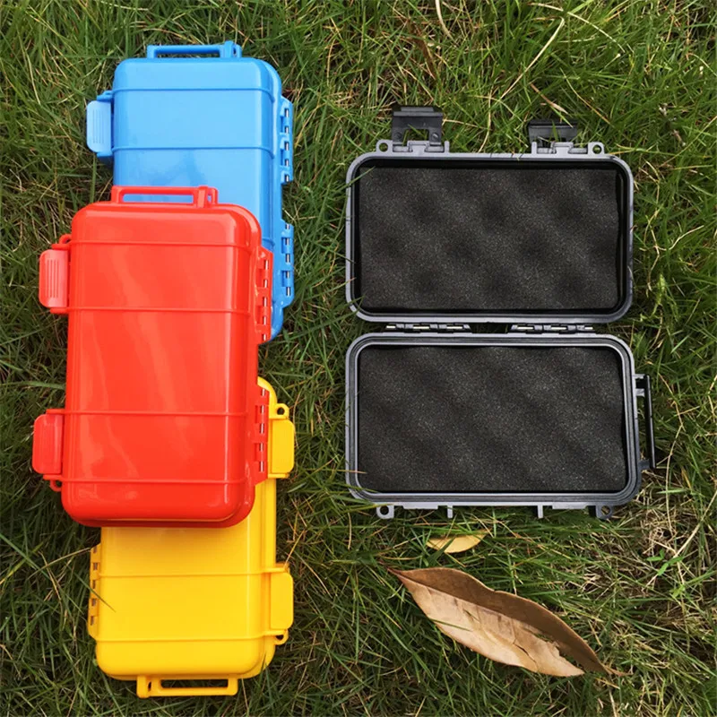 Imagem -02 - Caixa de Ferramentas Impermeável Pequeno Plástico Mala Rígida Shockproof Dry Portable Container Armazenamento Rígido Case Edc Outdoor Gear l s