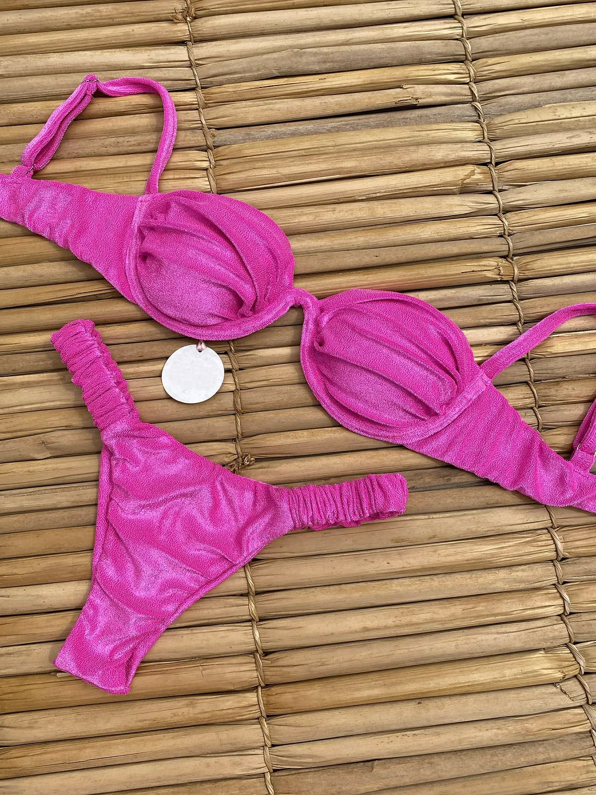 Push Up Bikinis 2024 Sexy Women Swimsuits Swimwear Female Brazilian Bikini Set Bathing Suit Bandeau Swimming Suits Thong Biquini