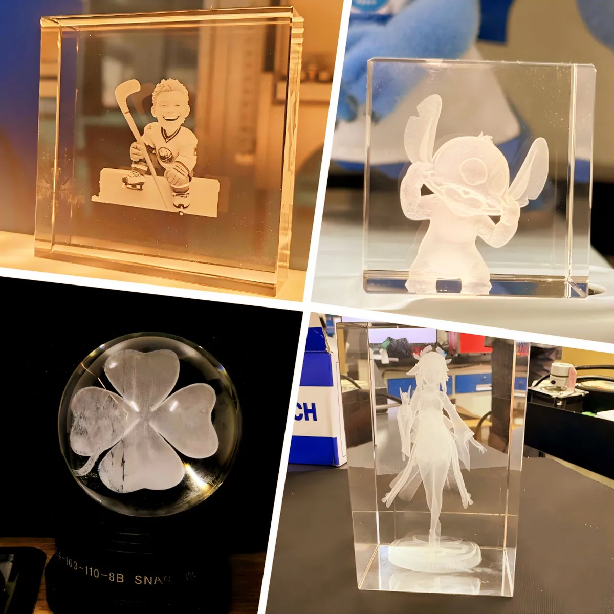 Automatic 2D/3D Photo Laser Engraver Crystal Inner Marking Glass Crystal Ball Uv Laser Subsurface Engraving Machines