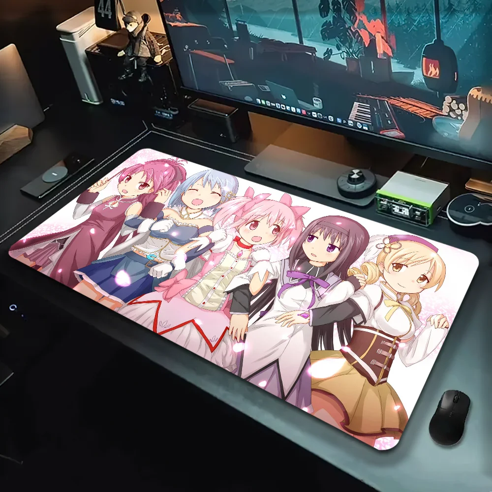 

Cute Puella Magi M-Madoka Magica Mousepad Keyboard Mat Pads Gaming Desk Protector Laptops Large Cartoon Deskmat Mats Cute
