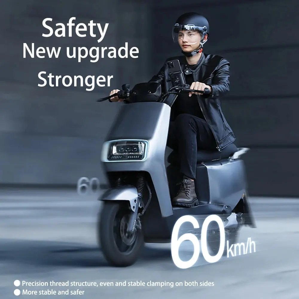Motorcycle Phone Holder Motorbike Mirror Mobile Stand Bike 360° View Bicycle Phone Holder GPS Clip Cellphone Handlebar Mount