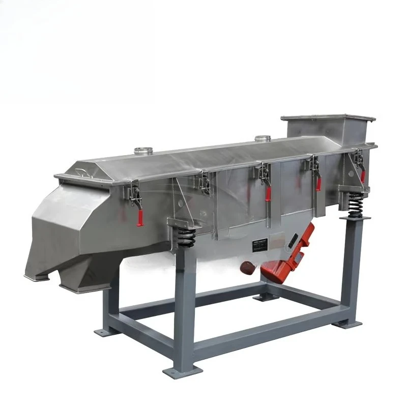 Double Layer Industrial Screening Equipment Stainless Steel Linear Vibrating Screen Separator Sifter for Catalyst