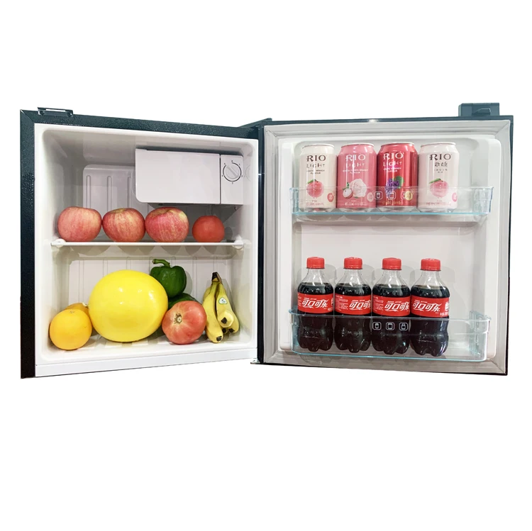 High Quality Single-Door Mini Bar Fridge With LED Light And ABS Compressor Portable For RV Caravan Hotel Use