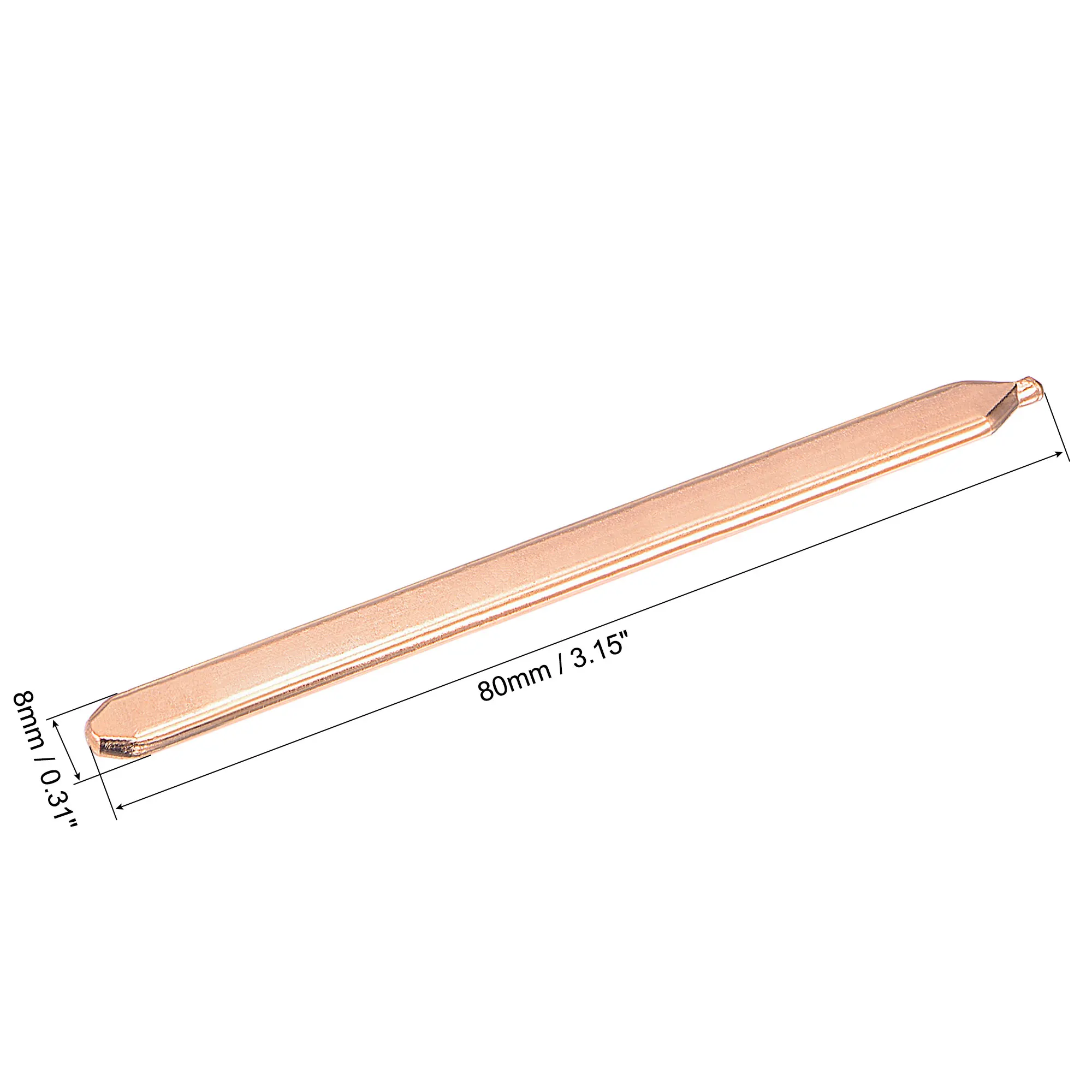1 pz 60mm-300mm rame CPU GPU tubo di calore tubo portatile radiatore riscaldamento tubi di calore piatti dissipatore di calore Computer Notebook