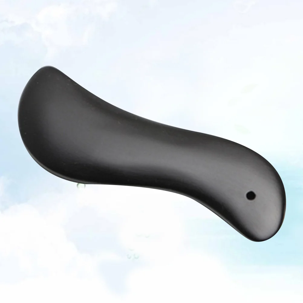 

3 шт., скребок Гуа Ша из натурального камня, S-образный массажер для лица и тела, гладкий край для облегчения боли, черный инструмент для ухода за кожей