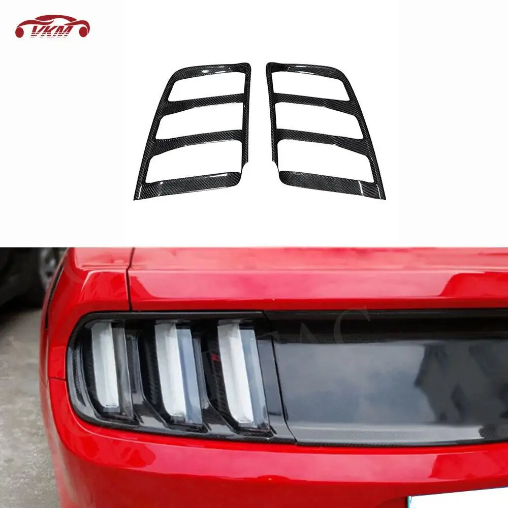 

Carbon Fiber Rear Lamp Trim Cover For Ford Mustang 2014-2021 Car Taillight Decorations Case Car Styling Accessories