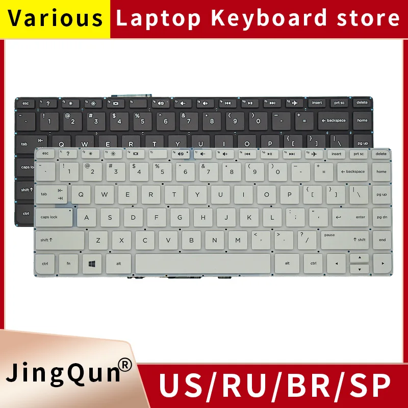 

US Russian Keyboard FOR HP Pavilion 14-V 14-P 14-v013la 14-v014la 14-v016la 14-v020tx 14-v021tu 14-v023tu Laptop Keyboard