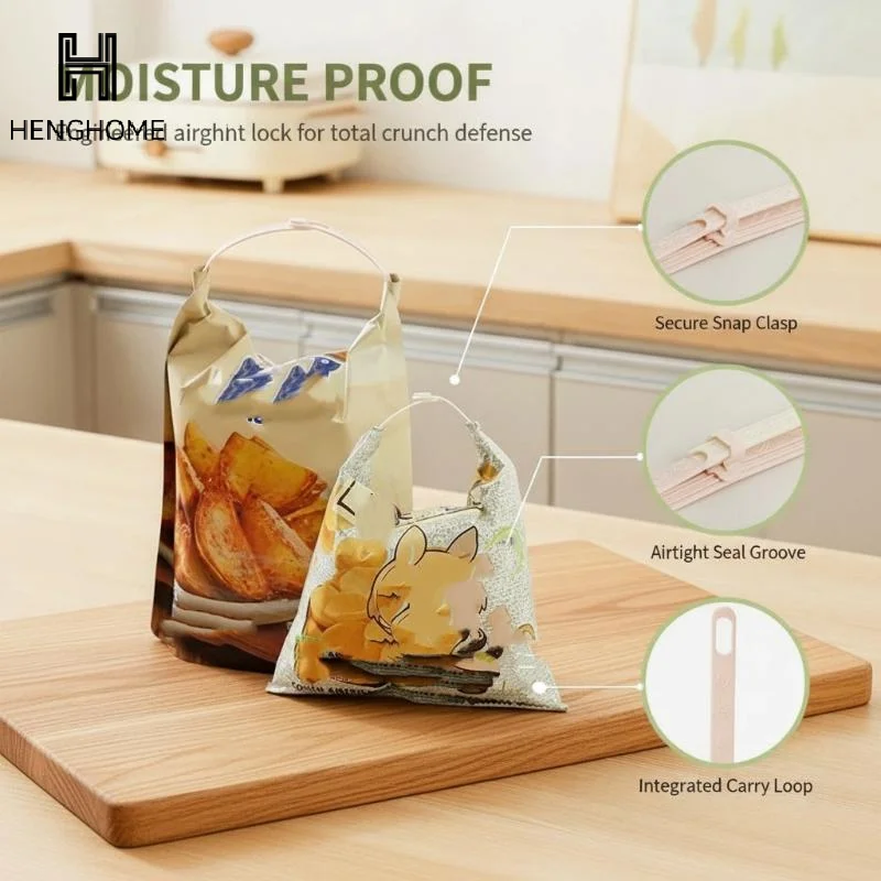 12Pcs Moisture Proof Sealing Strip Food Bag Sealing Clips Kitchen Organiser Clips