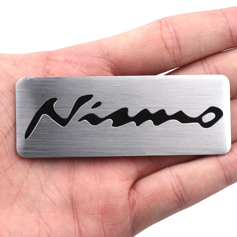 Car Styling 3D Aluminum Alloy NISMO Body Side Fender Trunk Badge Stickers For Nissan Nismo Tiida Teana GTR 350Z 370Z 240SX ECT