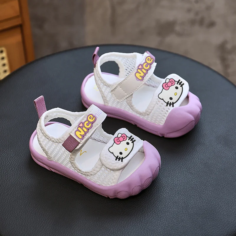 

hello kitty children toddler shoes Sanrio beach shoes children sandals girl summer soft sole baby first walkers sippers