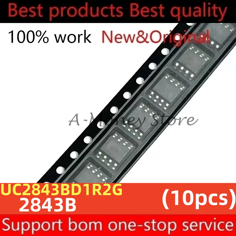 

(10pcs)2843B UC2843B UC2843 UC2843BD1R2G sop-8