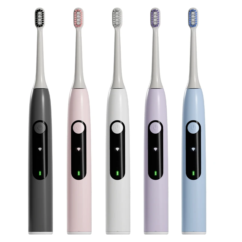Custom Electric Toothbrush Manufacturer Rechargeable Sonic Toothbrush with Soft Bristles Plastic Body