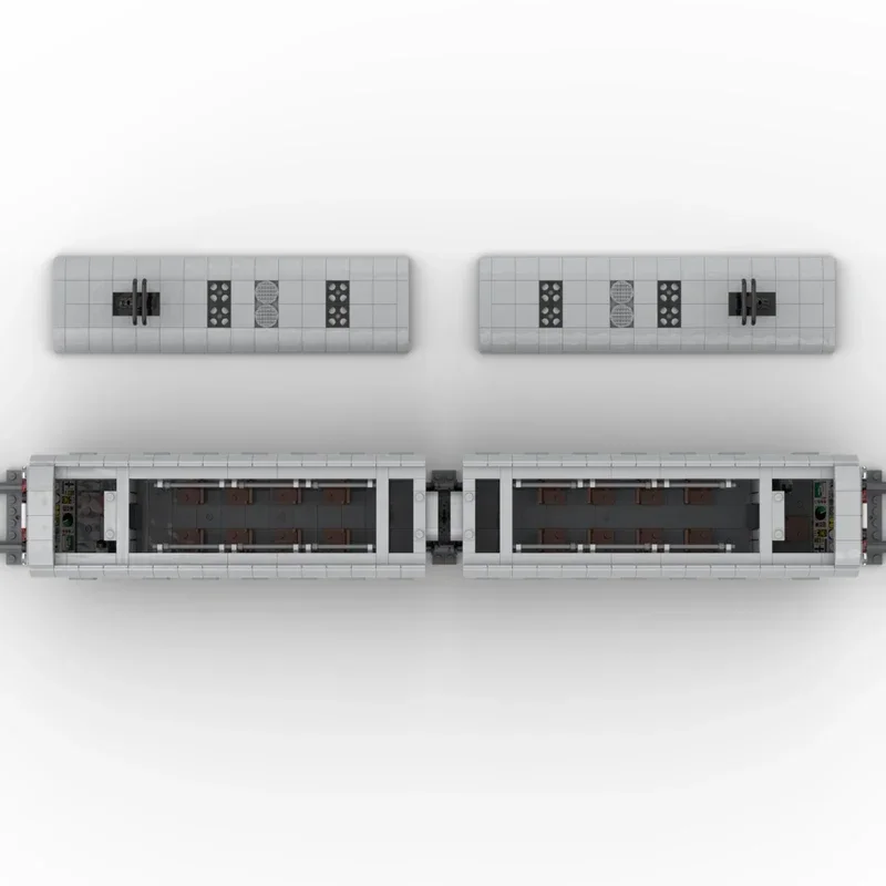 Street View Model Moc Building Bricks Underground Subway Station Technology Modular Blocks Gifts Christmas Toy DIY Sets Assembly