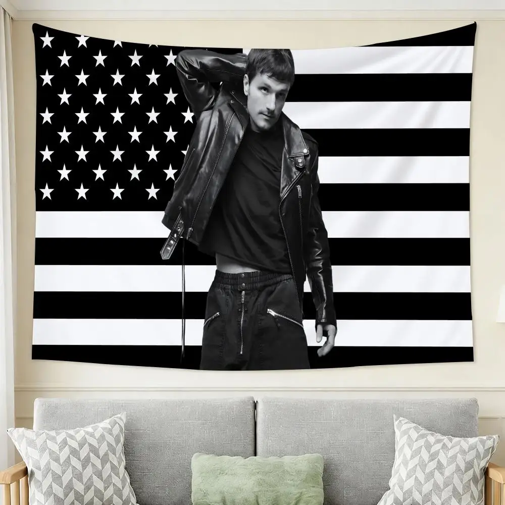J-Josh Hutcherson Actor Tapestry Wall Hanging Tapestry Aesthetic Room Decor Banners for Bedroom Living Room Outdoor Party
