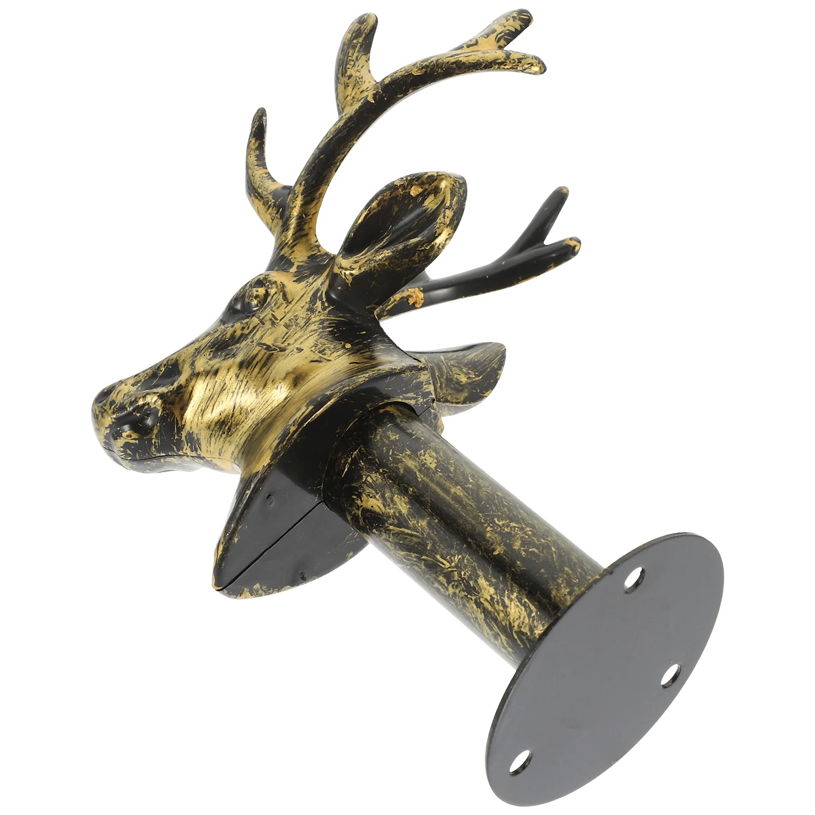 Deer Head Hook Retro Decor Wall-mounted Living Room Key Plastic Towel Farmhouse Antler