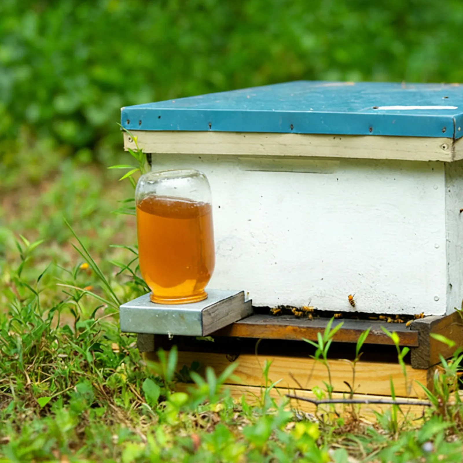Lot de 8 couvercles de mangeoire pour ruche en métal, pièces de rechange, outil d'alimentation en eau stable pour entrée de ruche, équipement d'abreuvement pour abeilles