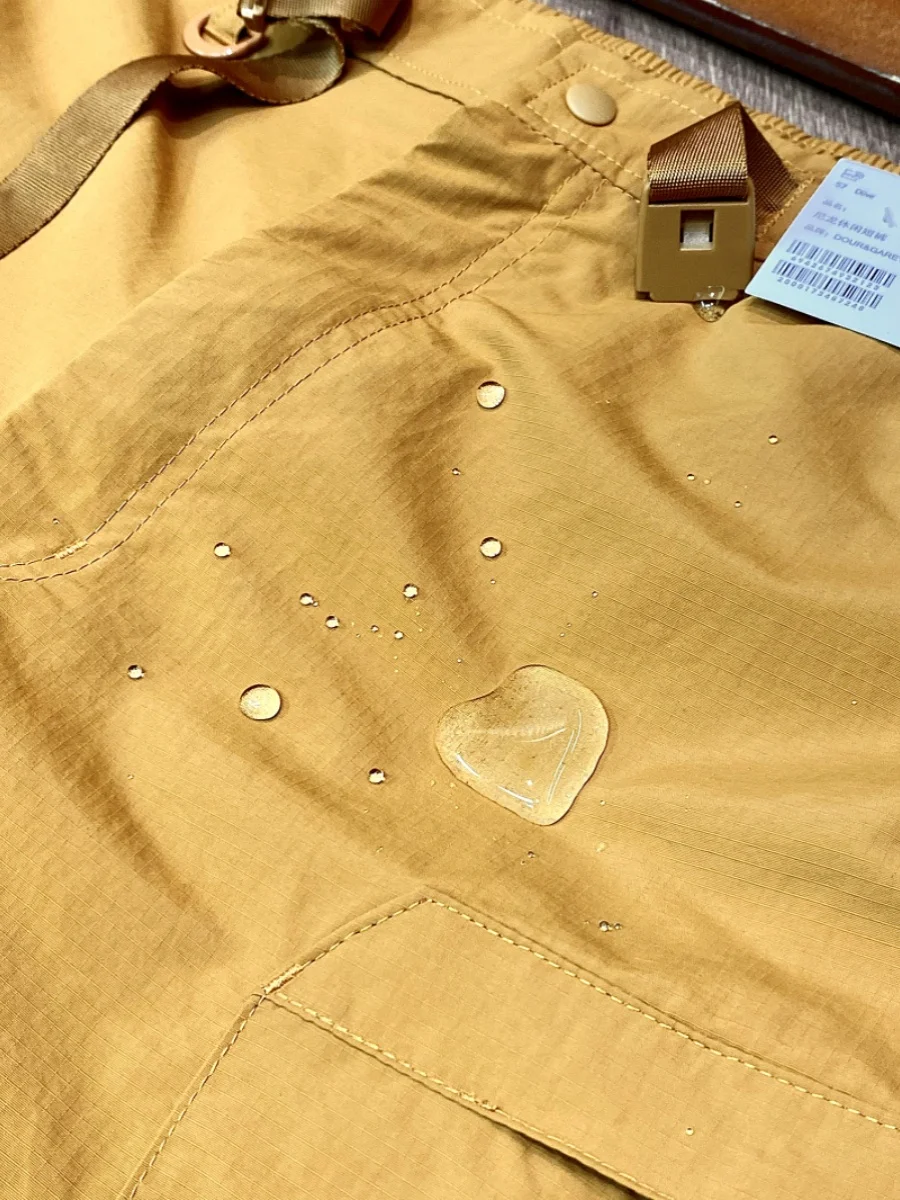 

Men's Outdoor Elastic Anti-Wrinkle Qui-Dry Breathable Sportswear orts Five-Quarter Length Workwear Summer Casual Trousers