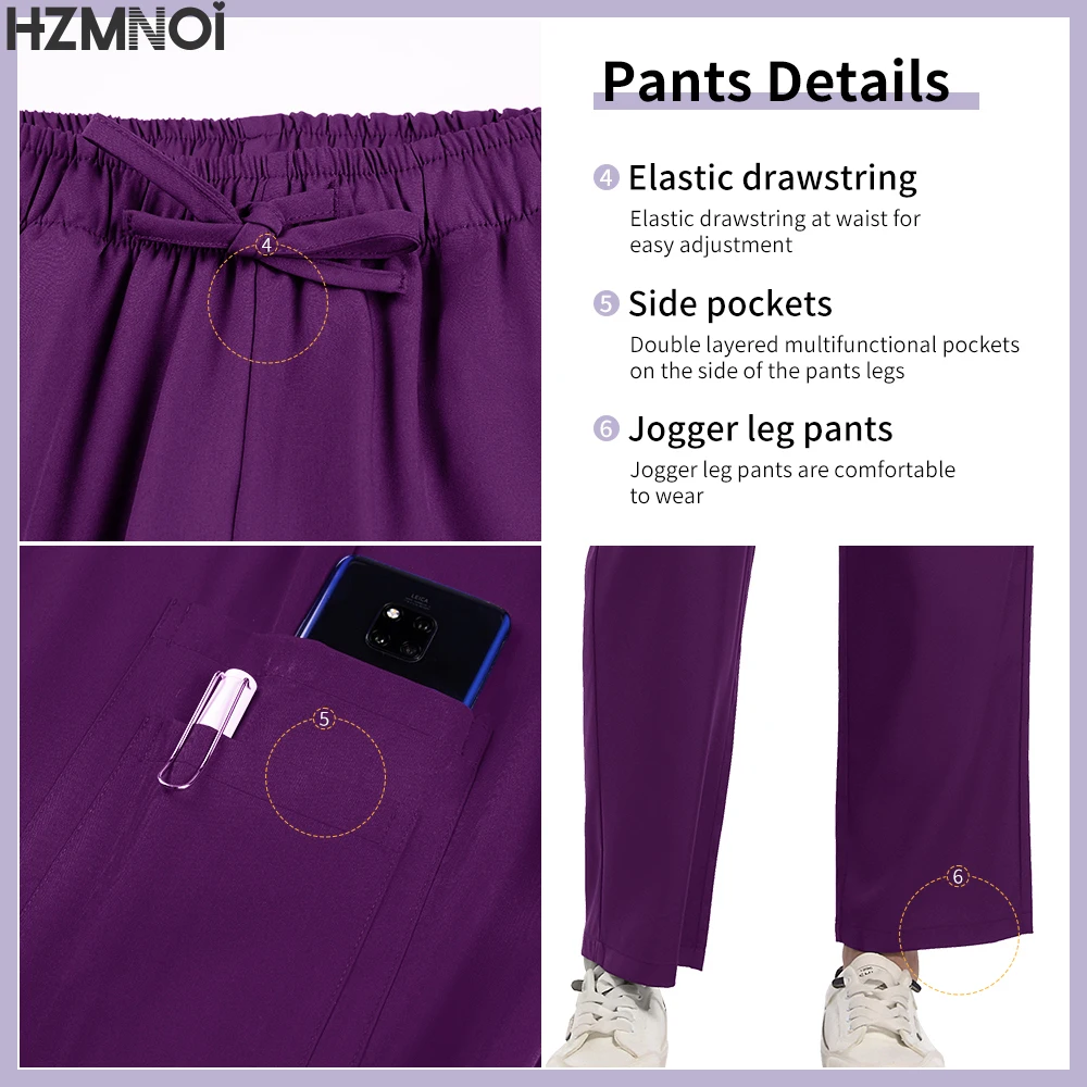 Uniforme médico para mujeres y hombres, traje médico quirúrgico, Tops y pantalones, accesorios para enfermeras, disfraz de médico de Hospital para mujeres