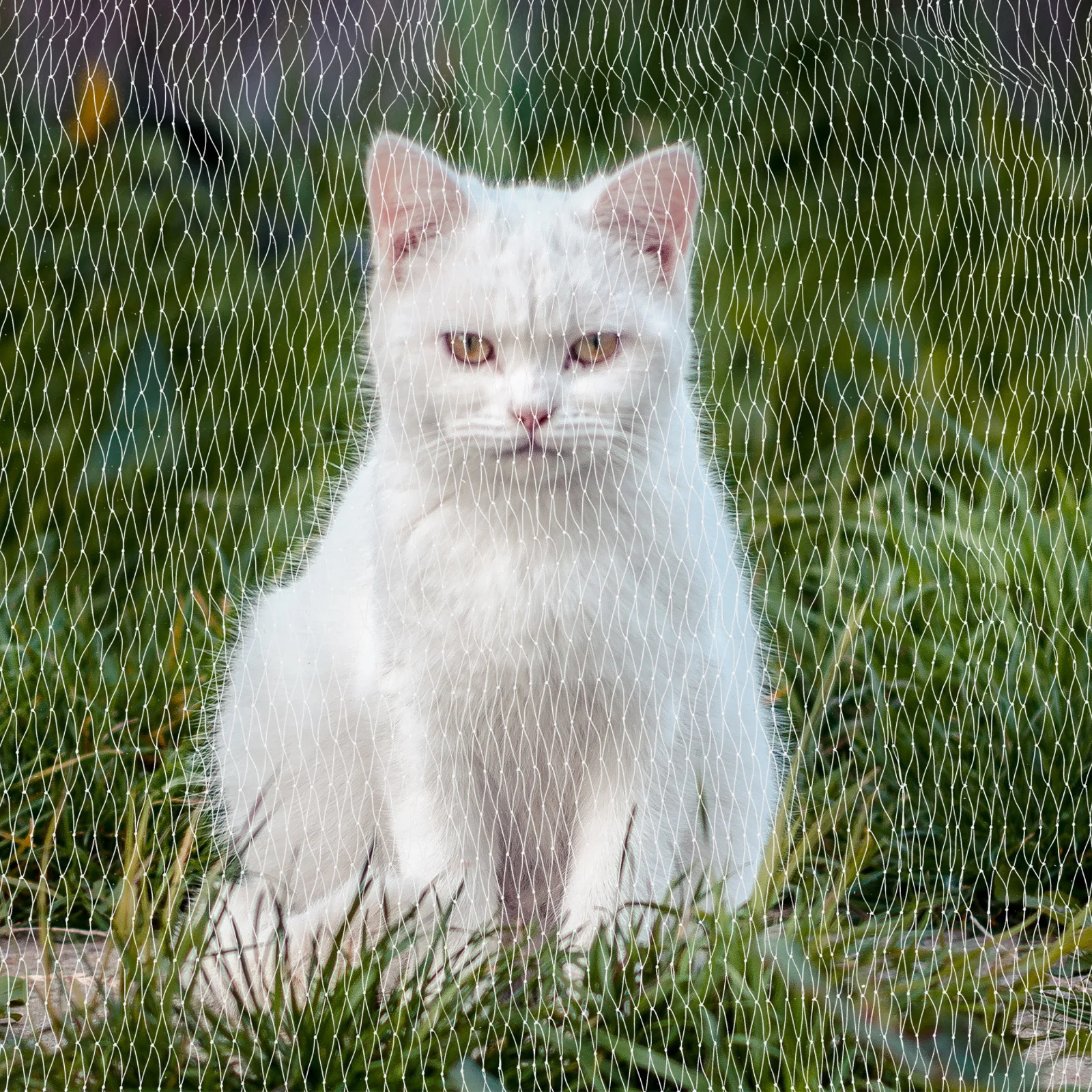 

Balcony Safety Net White Nylon Protective Mesh Net for Cats Dogs Anti-Fall Balcony Window Fence Cat Netting Cat Barrier