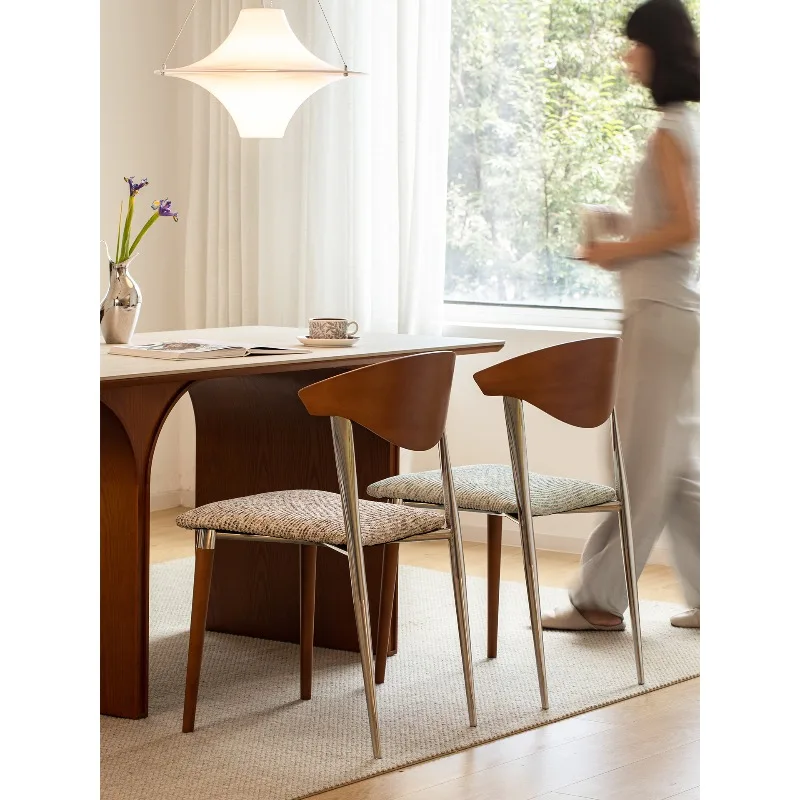 Medieval dining chair, solid wood chair retro dining table