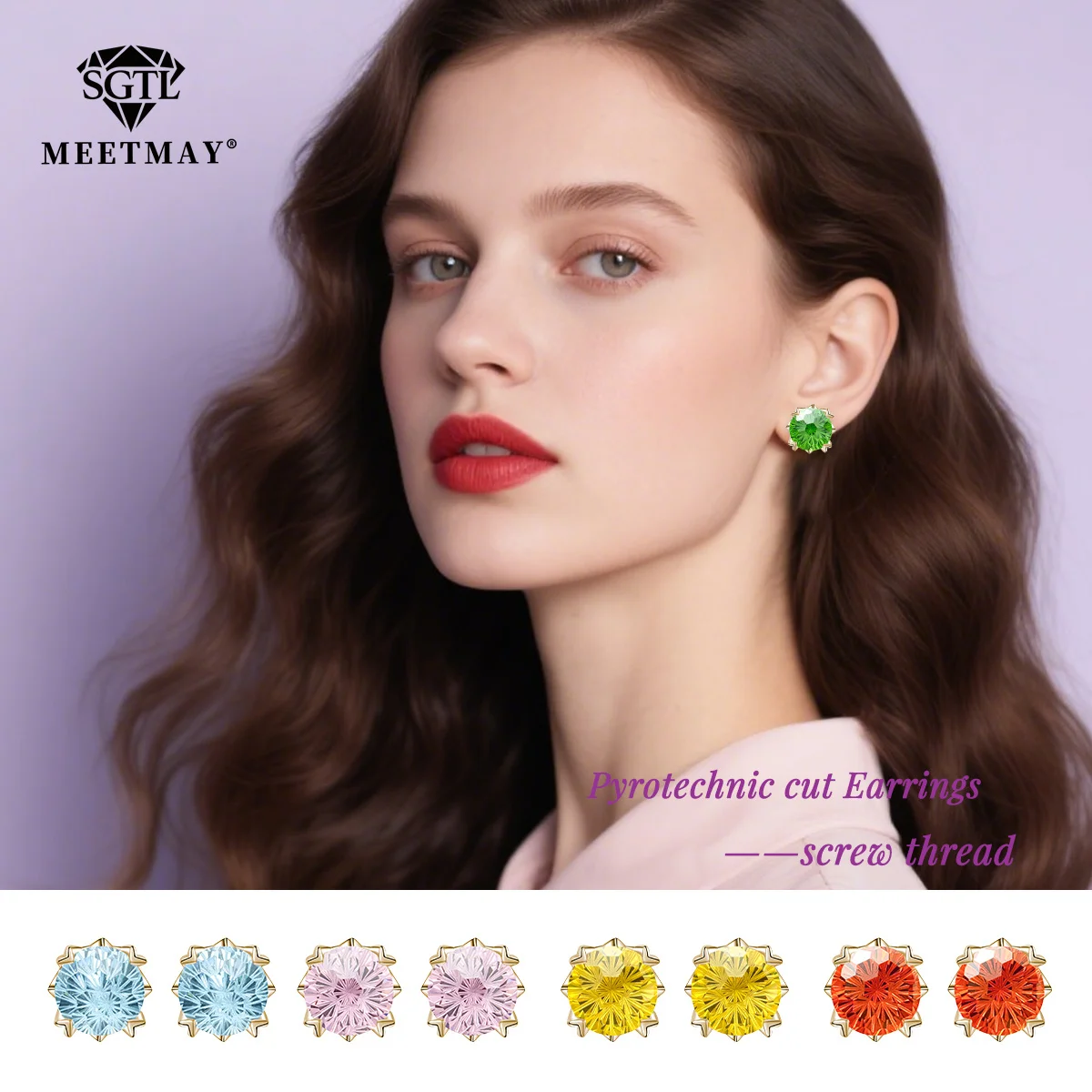 

Серьги из стерлингового серебра 925 пробы, красочные пиротехнические серьги с кубическим цирконием, модели, модные креативные индивидуальные серьги для женщин