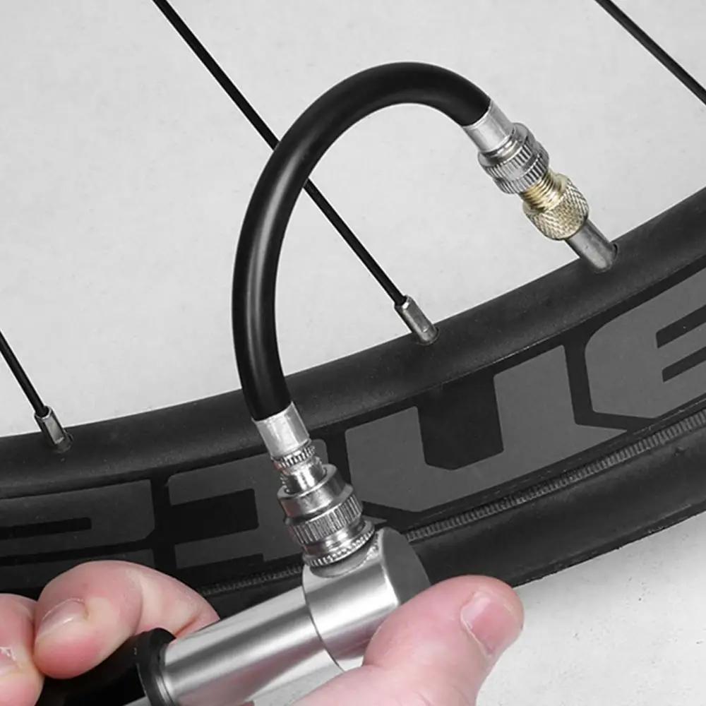 Bicycle Mini Pump Portable Aluminum Alloy Bicycle Hand Air Pump Schrader Presta Valve Mouth Universal Handheld Air Pump image 6