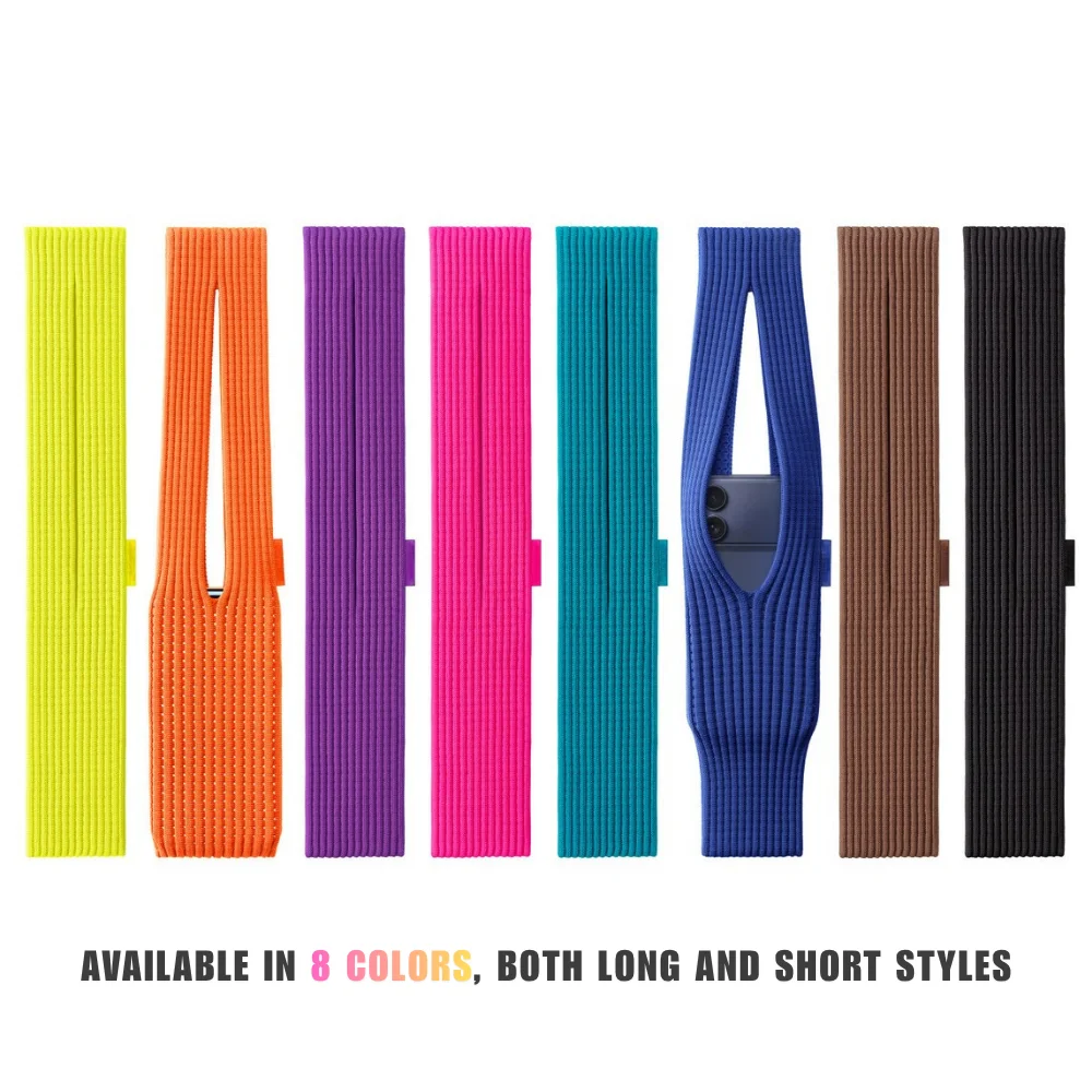 

Phone Pocket 25 Knitted Phone Bag Adjustable Crossbody Shoulder Bag Available 40/80cm Universal Storage Bag - Simple Portable