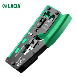 Laoa8p8c/rj45圧着工具プライヤーネットワークよりストリッパーカッターイーサネットクリップトング6p2c/6p6c、rj11/rj12