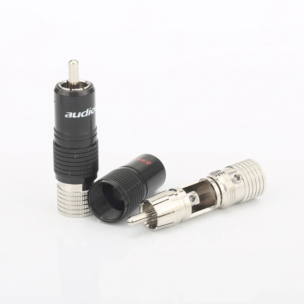 Audiocrast Rhodium Plated RCA Terminal Audiophile Connector 