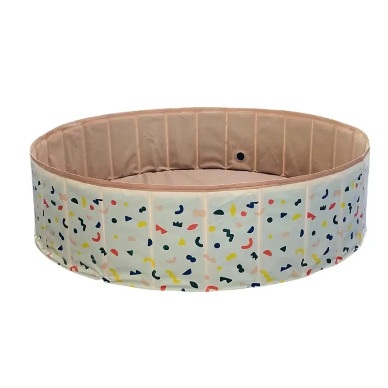 

dog toy Eco-Friendly PVC Pet Water Pool Foldable Bath Tub Portable Universal Cat Dog Water Play Pool with Ocean Ball Stock Avail