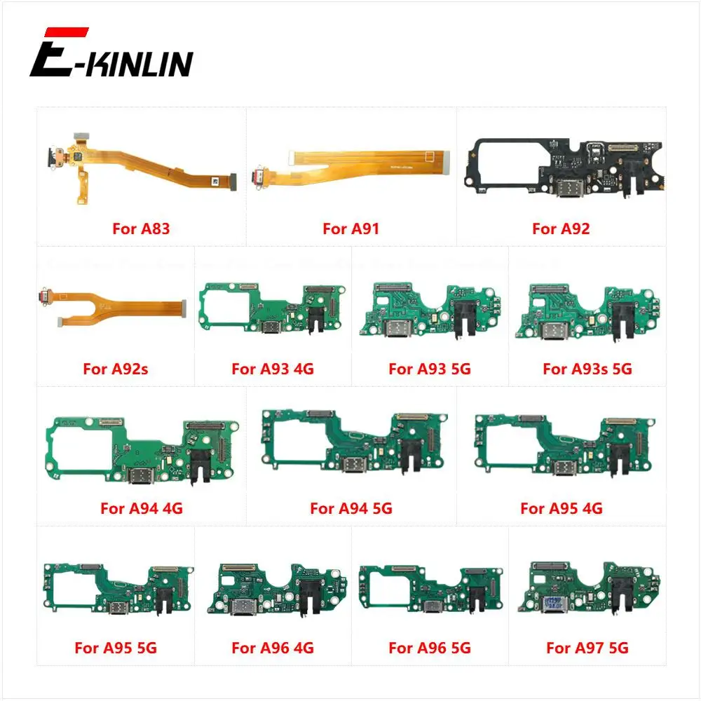 

USB Charging Port Dock Plug Connector Charger Board Mic Flex Cable For OPPO A83 A91 A92 A92s A93 A93s A94 A95 A96 A97 4G 5G