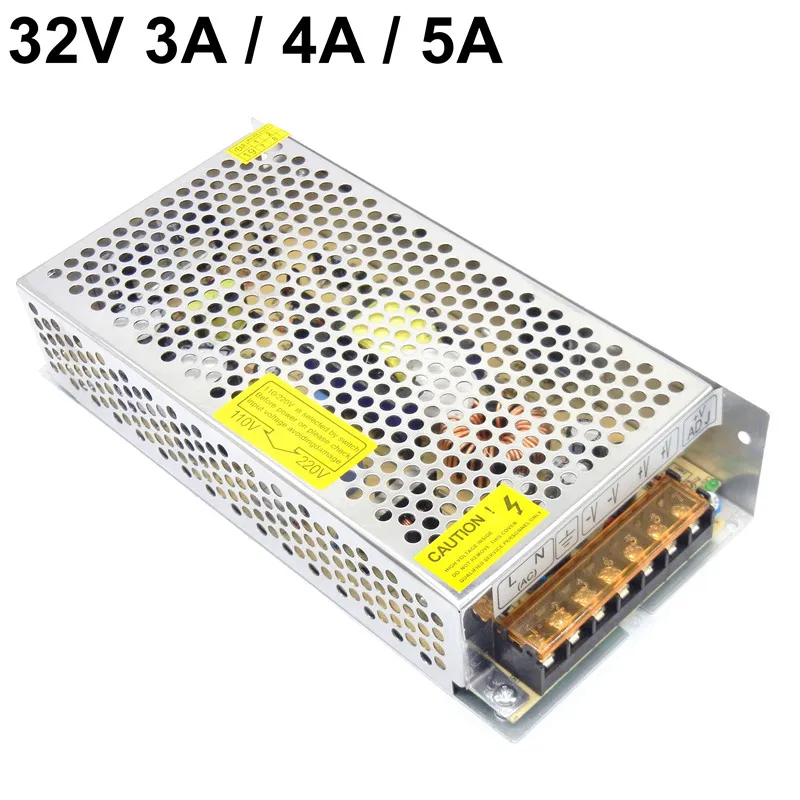 32V 3A 4A 5A Switching Power Supply AC110V 220V AC to DC Regulated  Transformer 100W 130W 160W Industrial LED Power Driver