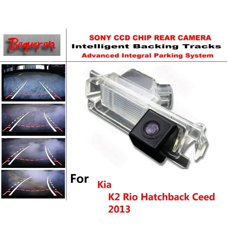 

for Kia K2 Rio Hatchback Ceed 2013 CCD Car Backup Parking Camera Intelligent Tracks Dynamic Guidance Rear View Camera