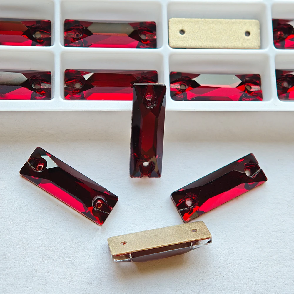 Hochwertige Drop Rivoli Cosmic Dark Siam Aufnähsteine, Glitzer-Glas-Kristalle, Strass zum Nähen für Kleidung, Handarbeiten, Kleider, Taschen – Detail 7