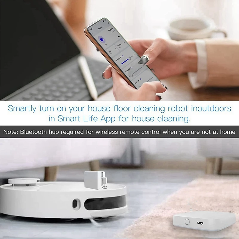 2X концентратор Tuya Link Fingerbot для Wi-Fi (поддержка 2,4 ГГц), управление IFTTT и таймером, 1 Шлюз может подключаться к нескольким отпечаткам пальцев