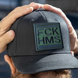 Parche táctico FCK HMS morale bordado con velcro para mochila