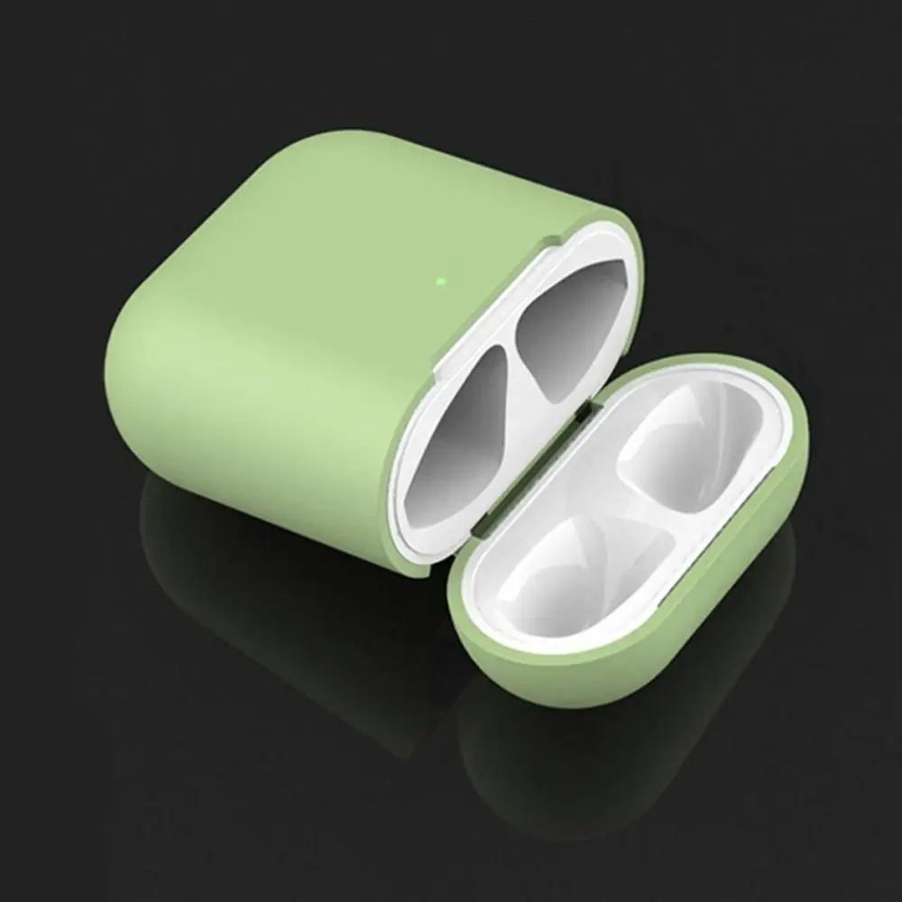 Anti lost Ultra Thin Slim Silicone Case Cover Protective Skin Sleeve Protector Wireless Earphones Pouch For Airpods 2