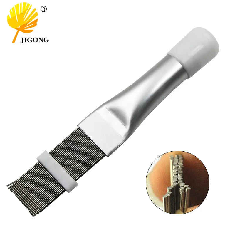 Stainless Steel Fin Comb Air Conditioner Fin Condenser Comb Refrigeration Repair Tool Air Conditioner Fin Cleaning Brush