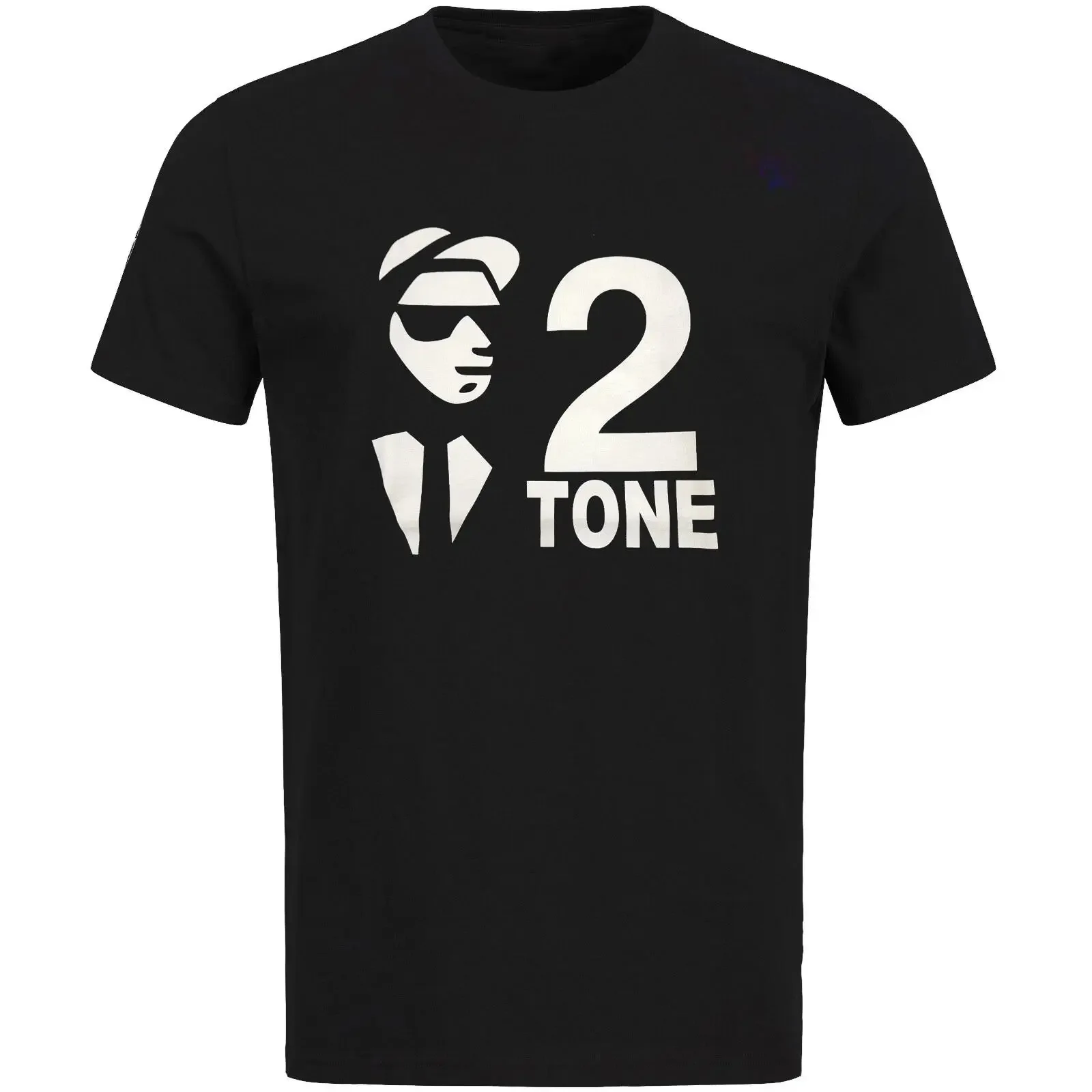 Two Tone Ska 2 Mod Black T Shirt Oi Punk Skinhead S 2XL Hand Hemd vintage Washed Slightly Stretched Top For Everyday Wear