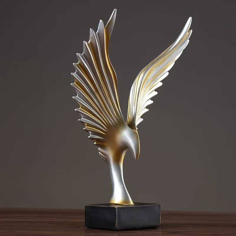 Living room entrance desk, eagle spreading its wings, TV cabinet, home wine cabinet